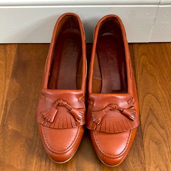 Maine Woods Shoes - Maine Woods Heeled Leather Moccasins 10 Narrow